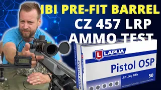 CZ 457 LRP - Lapua Pistol OSP - 50 yards - Ibi barrel