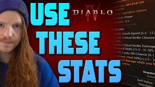 Diablo 4 - USE THESE! Best Stats For EVERY Item - How To Tell GOOD DROPS