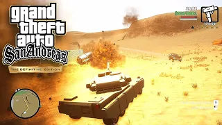 HOW TO STEAL A TANK IN GTA SAN ANDREAS DEFINITIVE EDITION