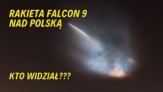 Rakieta Falcon 9 przeleciała nad Polską