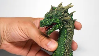 Cool EMERALD DRAGON. 3d printing and painting.