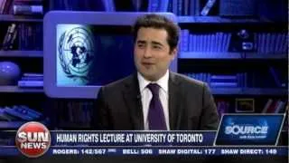 Sun News TV: UN Watch's Hillel Neuer interviewed on The Source