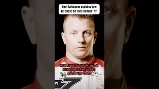 Kimi Raikkonen explains how he chose his race number 💀 #f1 #f1shorts