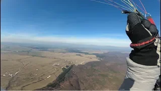 Paragliding Krupka - první pořádná termika 29.3. 4K část 1.