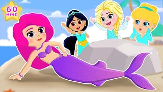 Mermaid Swimming Song | Princess Rhymes for Kids  🦈