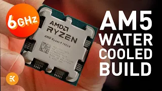 First EK Water-cooled PC with Ryzen 7950X Overclocked to 6GHz! (Ultra Gaming Performance)