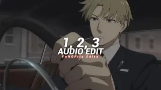 1, 2, 3 (sped up) - sofia reyes ft. jason derulo & de la ghetto [edit audio]