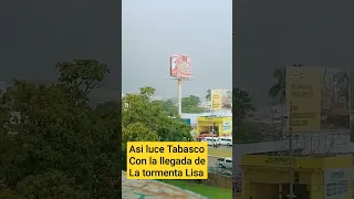 Huracán lisa se convierte en tormenta en Tabasco