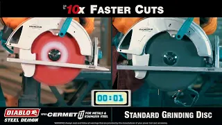 Quick Peek - 10x Faster Cuts | Diablo Steel Demon Cermet II Metal Cutting Saw Blade