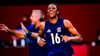 The Art of Foluke Gunderson ( Akinradewo ) | Most Creative Middle Blocker in the World (HD)