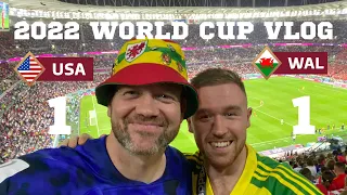 Gareth Bale Scores late Penalty to help Wales Tie USA 1-1 | Game Day Vlog | World Cup 2022 11/21/21