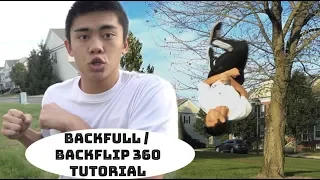 How To Do A BackFull/BackFlip 360 (Parkour/FreeRunning Tutorial)