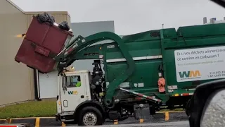WM garbage truck front loader in action compilation #2 vidéos 57 (garbage truck saison 3)