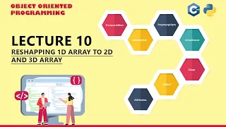 OOP 2024 | Lecture 10 | Binary to Decimal Conversion/Reshaping 1d array to 2d and 3d array | C++