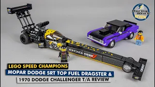 LEGO Speed Champions 76904 Mopar Dodge SRT Top Fuel Dragster & 1970 Dodge Challenger T/A review
