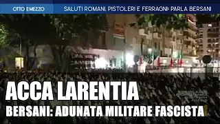 Acca Larentia, Travaglio e Bersani smontano la Bolloli: Antifascisti indentificati e questi no?