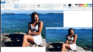 Как вставлять  или добавить и наложить фото в paint
