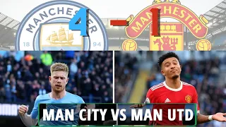 Man City 4-1 Man United | De Bruyne, Mahrez & Sancho Goals HIGHLIGHTS With ANALYSIS