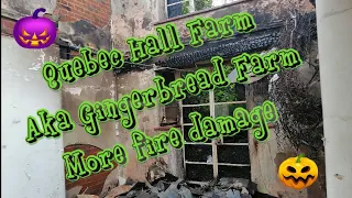 Revisit to Quebec Hall Farm Aka Gingerbread Farm cottage Norfolk UK abandoned fire damage