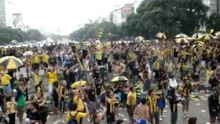 Peñarol en el obelisco  - Barra Amsterdam copando avellaneda