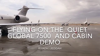 Global 7500 flight Riyadh-Jeddah