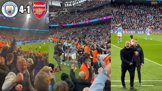 Completely Crazy Man City Fan Reactions To 4-1 Win vs Arsenal In The Biggest Match Of The Season