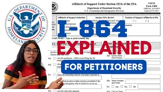 I-864 Step By Step from Petitioner For Primary Sponsor. USCIS Affidavit of Support.