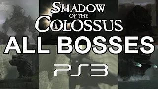 Shadow of the Colossus (PS3, PS2) - All Bosses & Ending (Real 60 FPS/1080p)