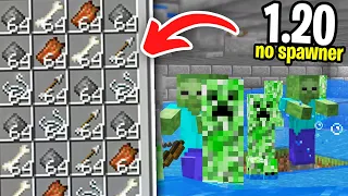 EASY Mob XP Farm in Minecraft 1.20! (Java + Bedrock)