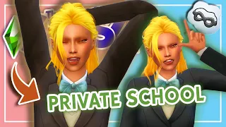 applying to PRIVATE SCHOOL || Sims 4 Occult Baby Challenge #68