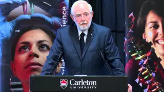 Nobel Laureate Dr. Art McDonald visits Carleton University - October 15, 2015