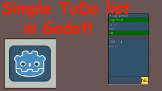 Creating an app with Godot Engine (ToDo list)!