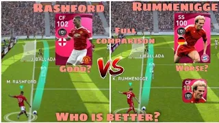 101 rated Rummenigge ☠️ Vs 101 rated Rashford💥 | who is best? | #pes2021 #pressplayyt #iconicmoment