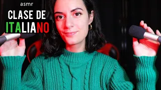 ASMR español ♡ CLASE DE ITALIANO con EL ASMR (Alfabeto, Colores, Animales)