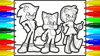 Sonic 2 great friends Coloring pages