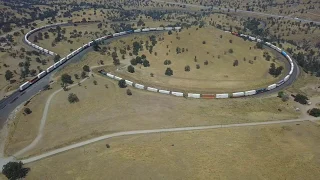 Tehachapi Loop - Aerial view