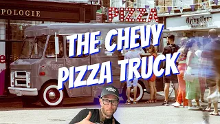 The Chevy P10 pizza truck with a make and bake in the Gozney Dome.