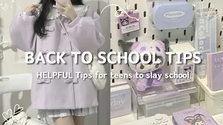 Helpful tips for school 🏫 (10-17 yrs old) Tips every teen should know to slay school!! 💯📝