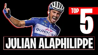 Top 5 ► AMAZING MOMENTS by JULIAN ALAPHILIPPE - THE WORLD CHAMPION #Alaphilippe