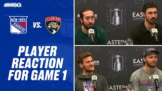 Zibanejad, Kreider, Chytil, Fox & Trouba give thoughts on Gm1 vs Panthers | New York Rangers