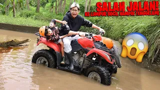 GILA! NAIK ATV TAPI SALAH JALAN MALAH TENGGELAM KE DANAU! SEMUA PANIK KETAKUTAN LIHAT BOCIL JATUH!