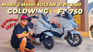 MODIF MOTOR PCX 160 PUNYA OM WAHID MENJADI GOLDWING | HASILNYA BIKIN WOOWW