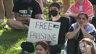 UMKC students form 'liberation zone' in support of Gaza amid Israel–Hamas war