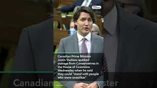 Trudeau Sparks Outrage With Swastika Comment in Canada's Parliament