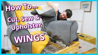 HOW TO UPHOLSTER WINGS AND ARM | HOW TO SEW UPHOLSTERY | FaceliftInteriors