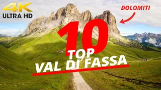 Val di Fassa TOP 10 places to visit | Dolomiti | Trentino | Italy 4K