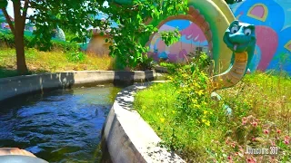 [4K] Creepy Log Ride in China: Semi-Abandoned Amusement Park - Beijing Shijingshan Amusement Park