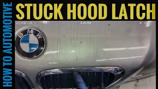 BMW Secondary Hood Latch Won't Open Fix