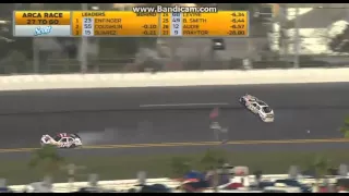 NASCAR 2015 ARCA Lucas Oil 200 Multi Car Crash