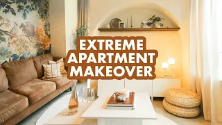 EXTREME organic modern apartment makeover (on a budget)